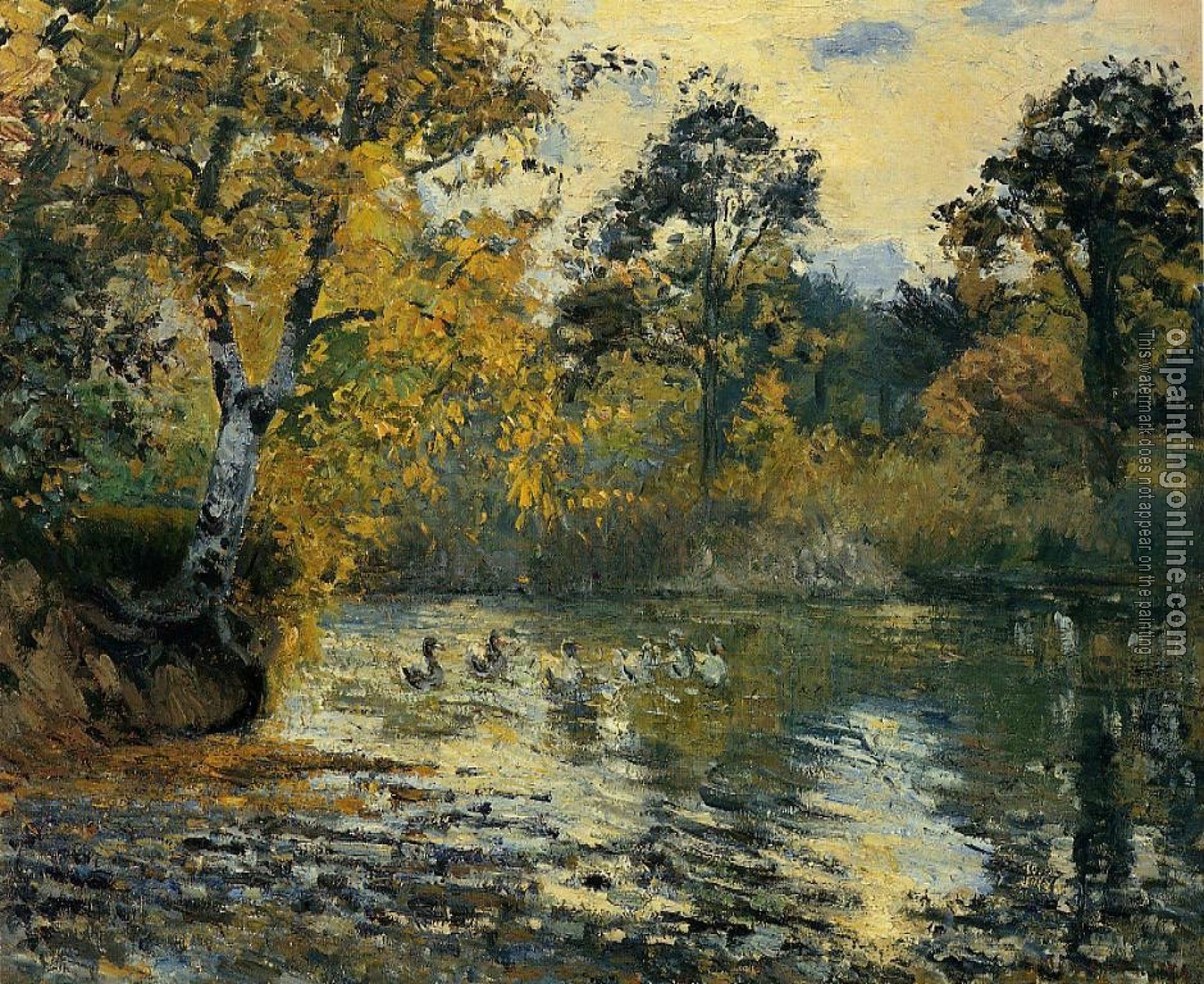 Pissarro, Camille - The Pond at Montfoucault